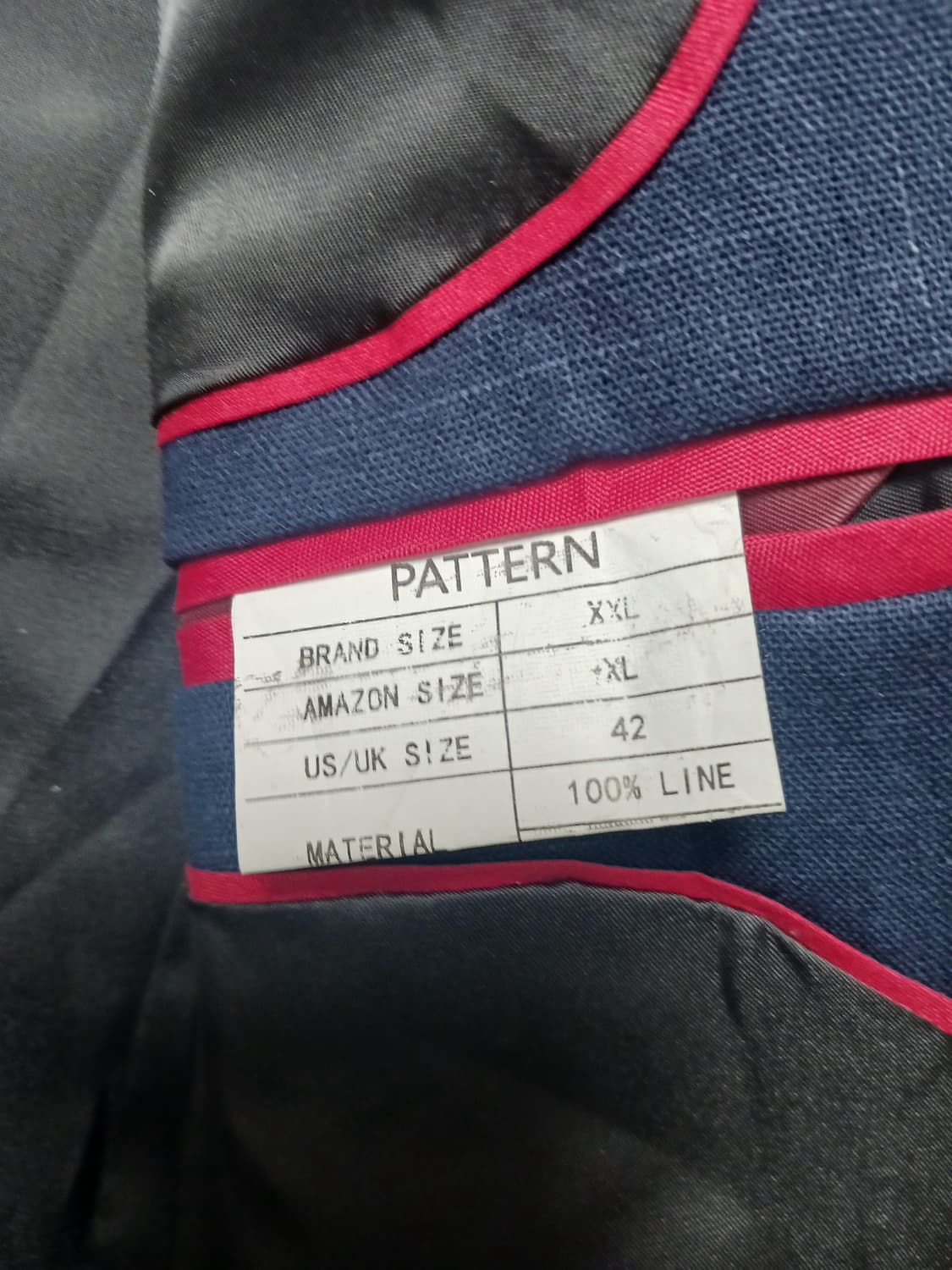 [2XL] 패턴 린넨 투버튼 블레이저 자켓 상품이미지6