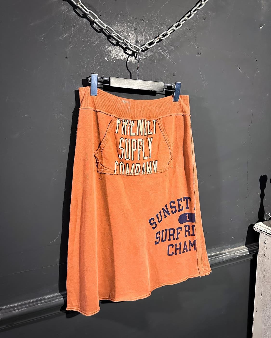 ORANGE SWEAT MIDI SKIRT 상품이미지1