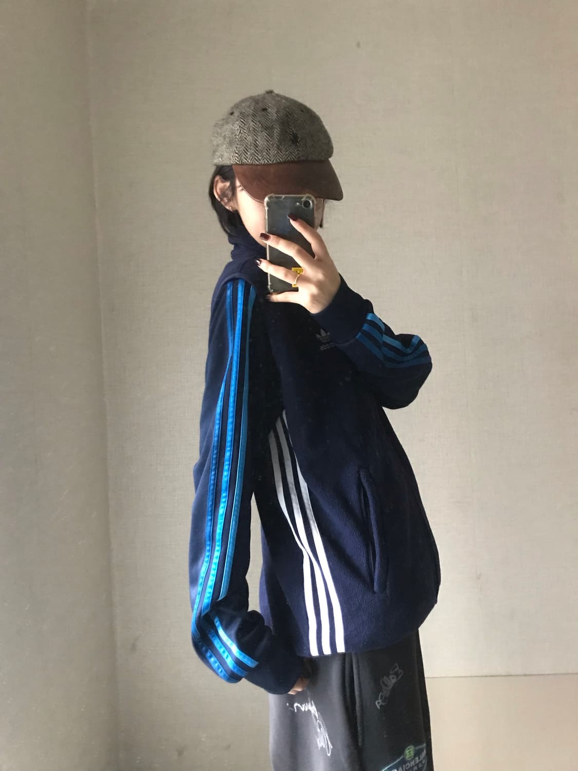 아디다스 네이비 파이어버드 후리스 조끼 상품이미지3