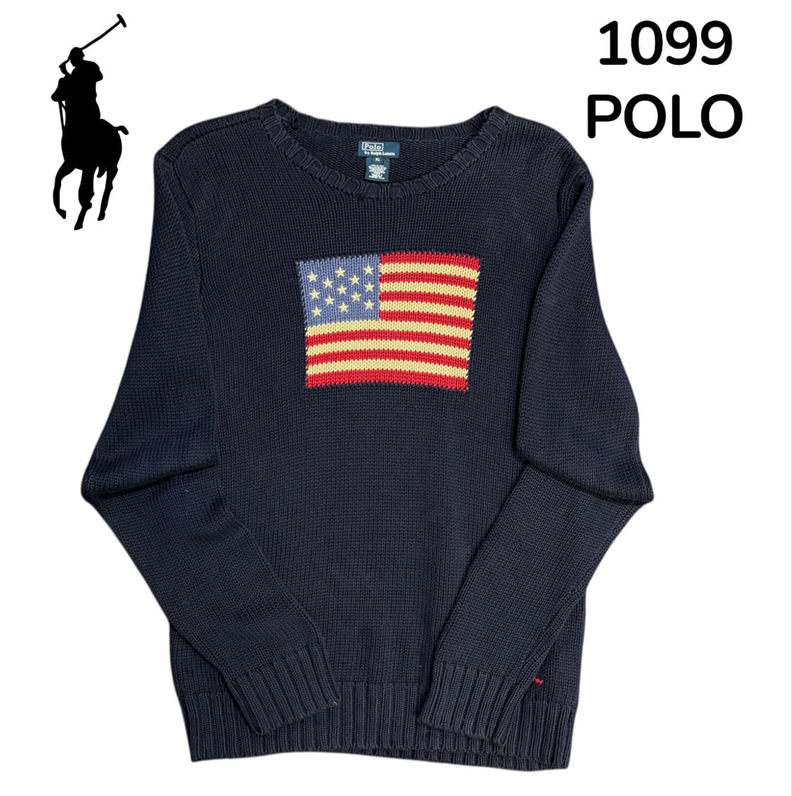 폴로 랄프로렌 성조기 니트 여성용 니트 XL 상품이미지2