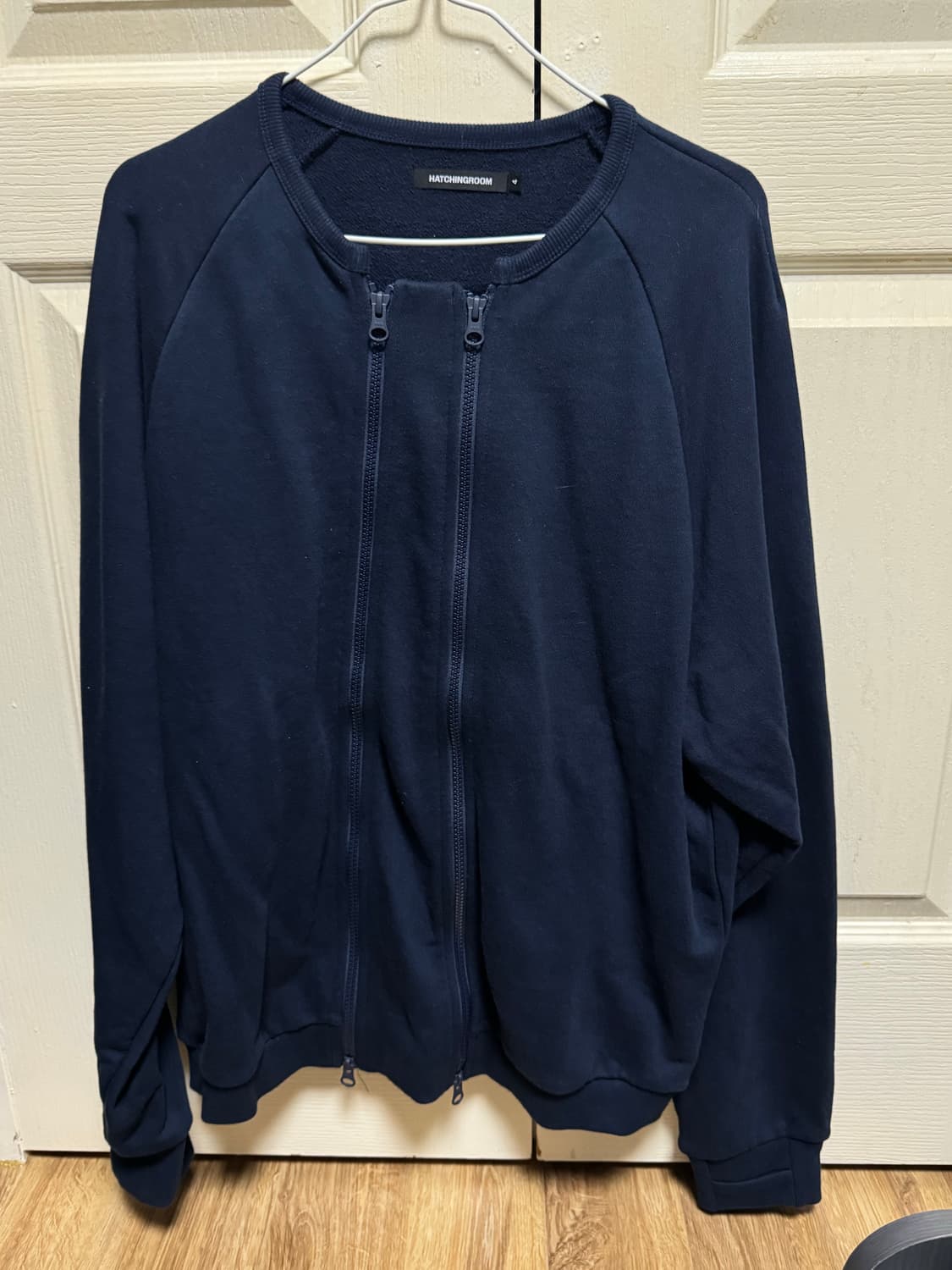 해칭룸 가디건 Dual Zip Cardigan Dark Blue 상품이미지1