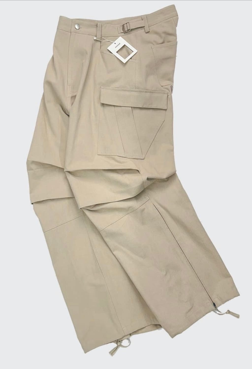 (2) 논노드 사이드 집 카고 팬츠 베이지 상품이미지1