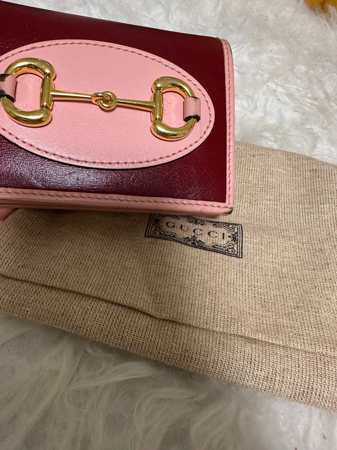 구찌 홀스빗 핑크 반지갑 상품이미지9