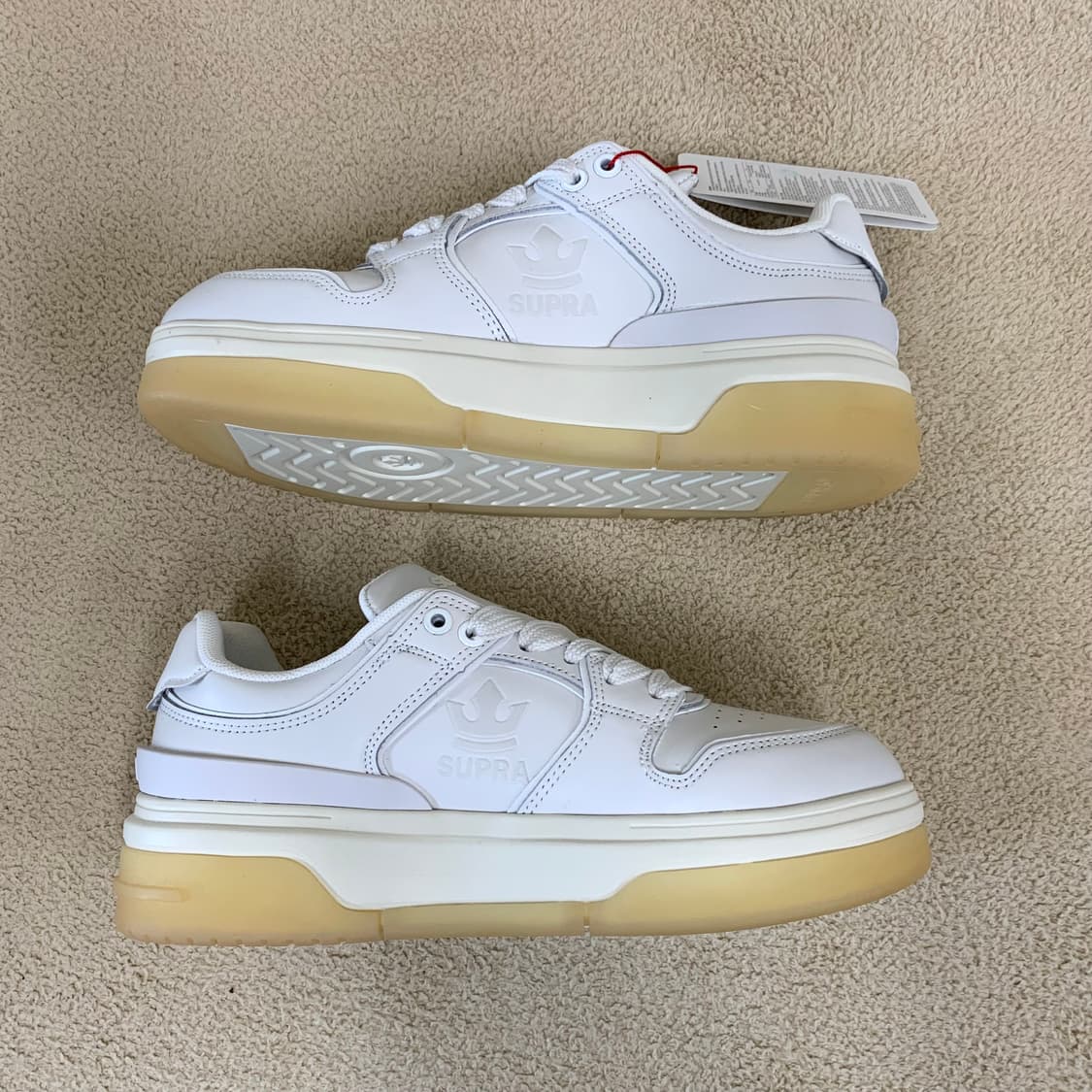 SUPRA 수프라 베이더 X 로우탑 운동화(260/화이트) 남성신발 상품이미지4