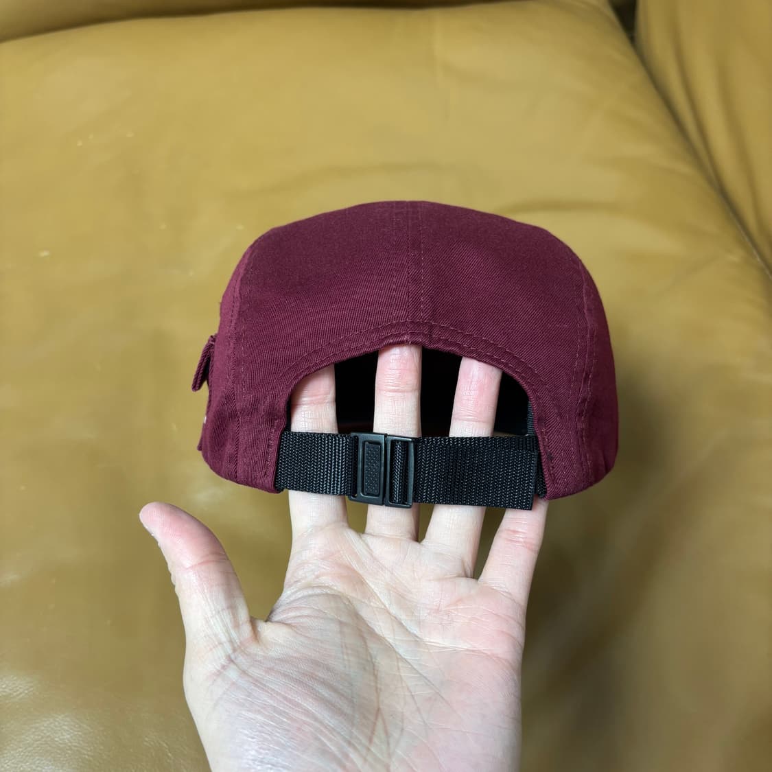 슈프림 캠프캡 모자 박스로고 밀리터리 카고 워시드 와인 상품이미지8