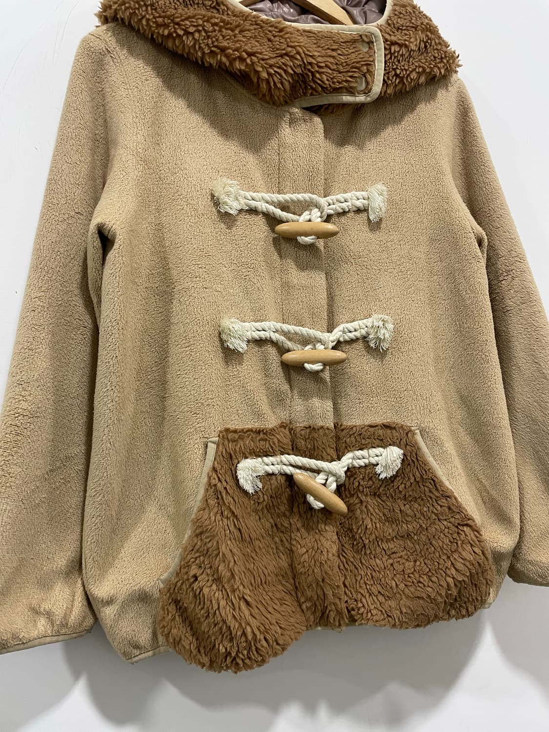 Jpn mercibeaucoup 메르시보쿠 2way 쉐르파 후드 더플자켓 상품이미지7