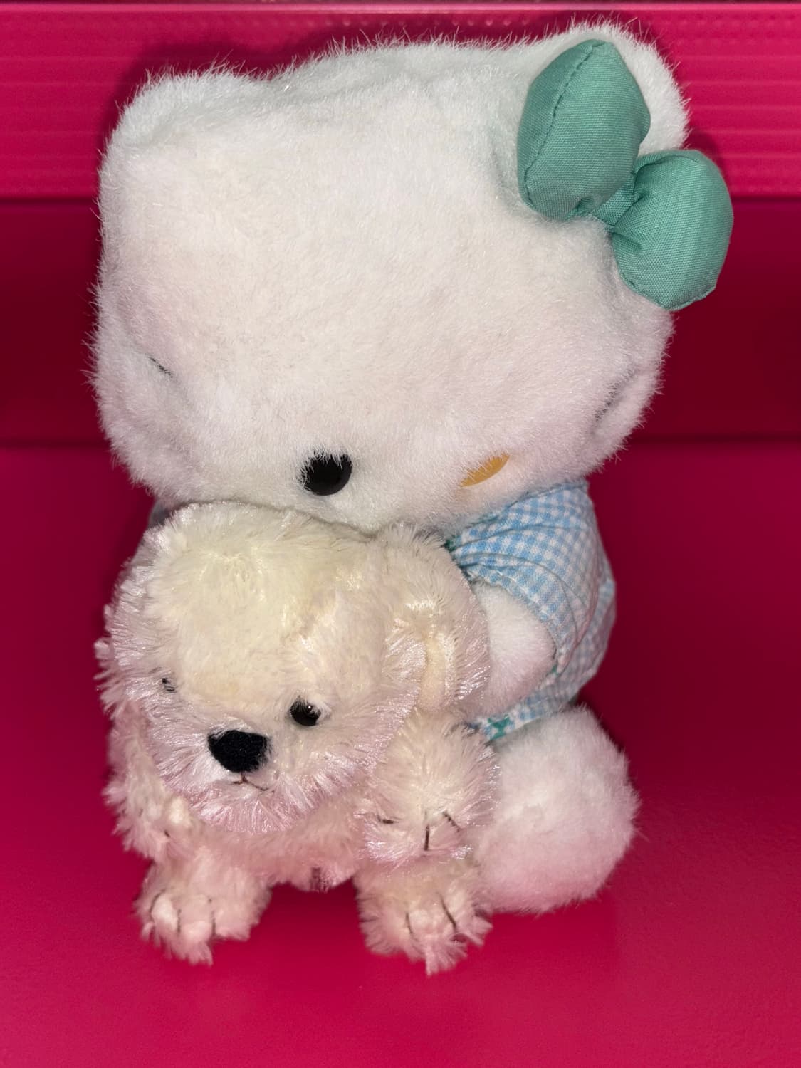 고전 산리오 키티 강아지 안고 있는 키티 리트리버 상품이미지5