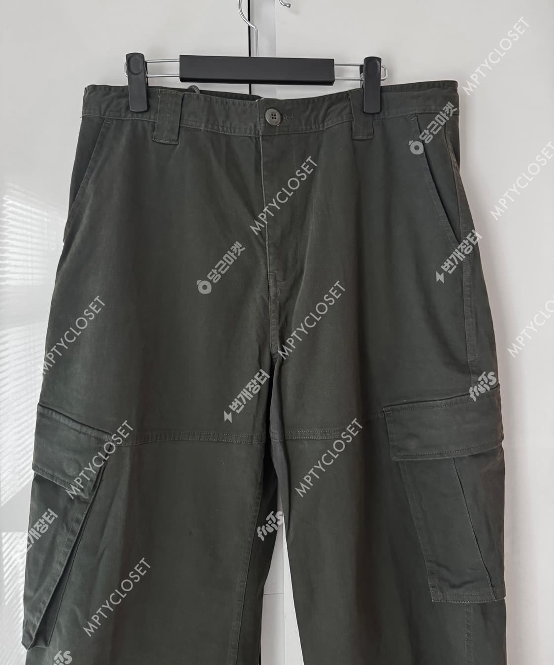 [L] 감마갤러리 멀티포켓 카고 팬츠 딥카키 상품이미지5