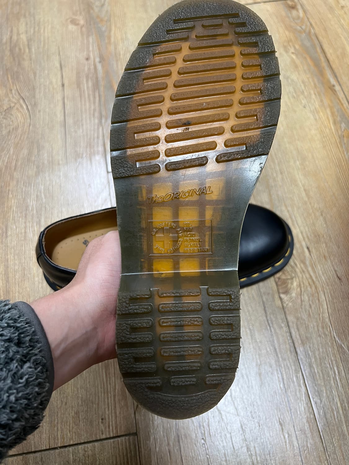 택포15) 닥터마틴 1461 스무스 3홀 블랙 UK6 250 상품이미지5