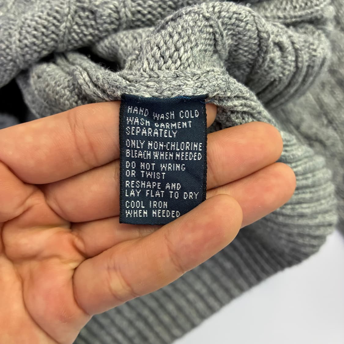 Polo 폴로 랄프로렌 실크100% 케이블 라운드 니트 상품이미지6