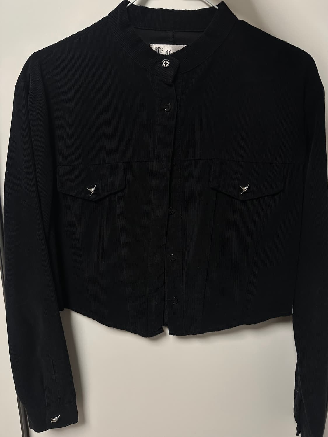 제드비드 만다린 코듀로이 자켓 블랙 상품이미지2