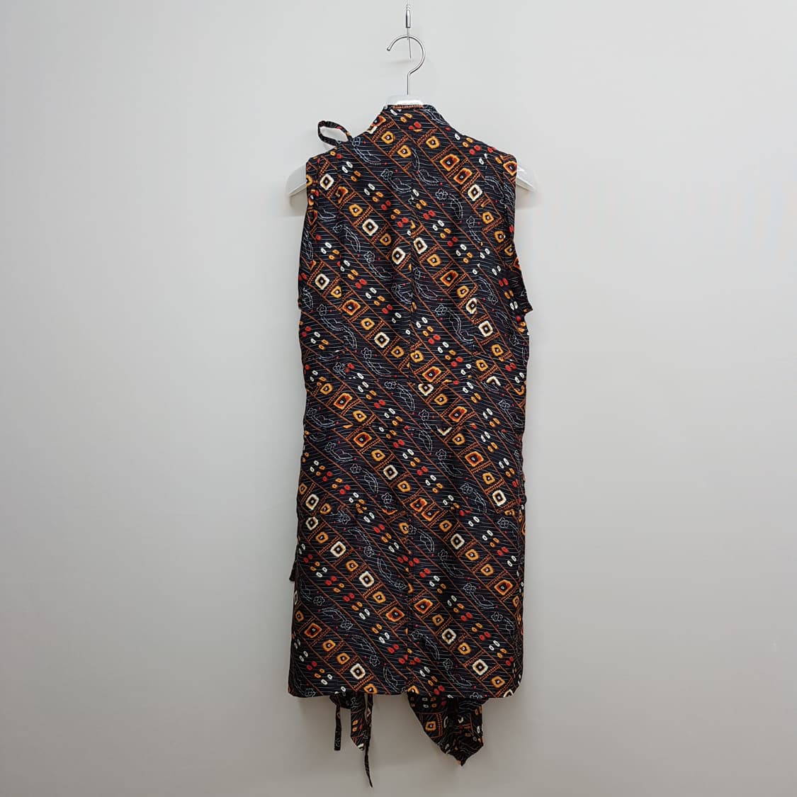 이자벨마랑 실크 패턴 슬리브리스 드레이프 원피스 38사이즈 상품이미지5