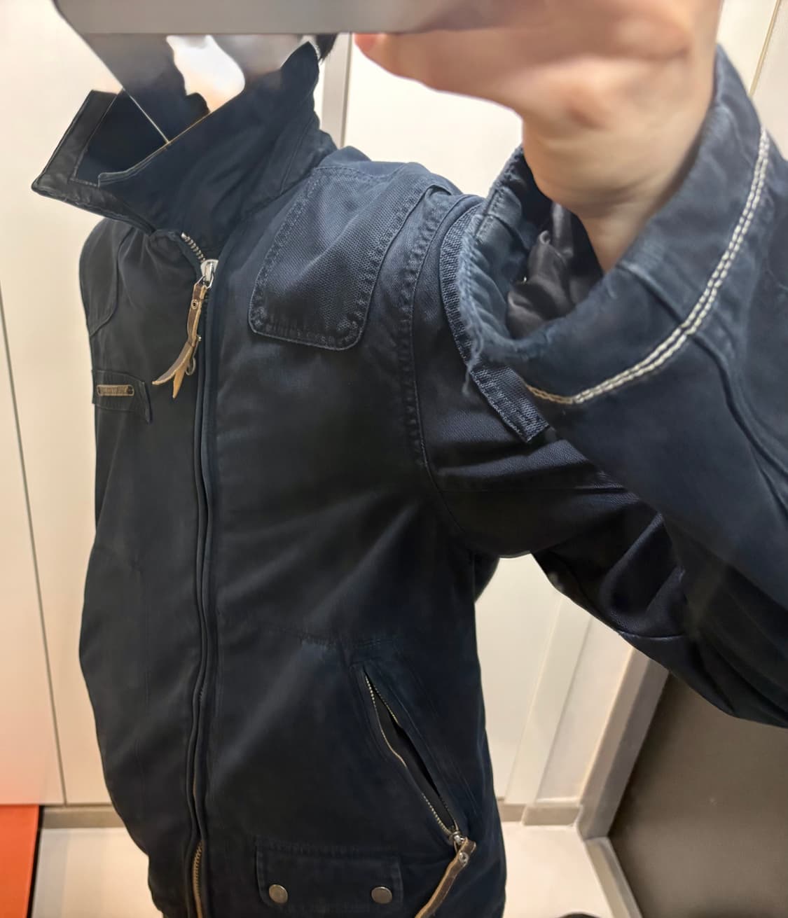 디젤 비대칭 자켓 L 상품이미지5