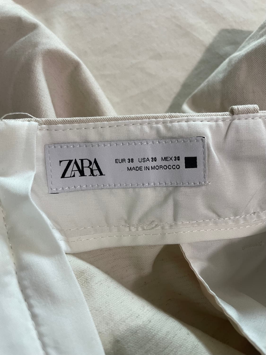 자라 아이보리 바지 상품이미지5