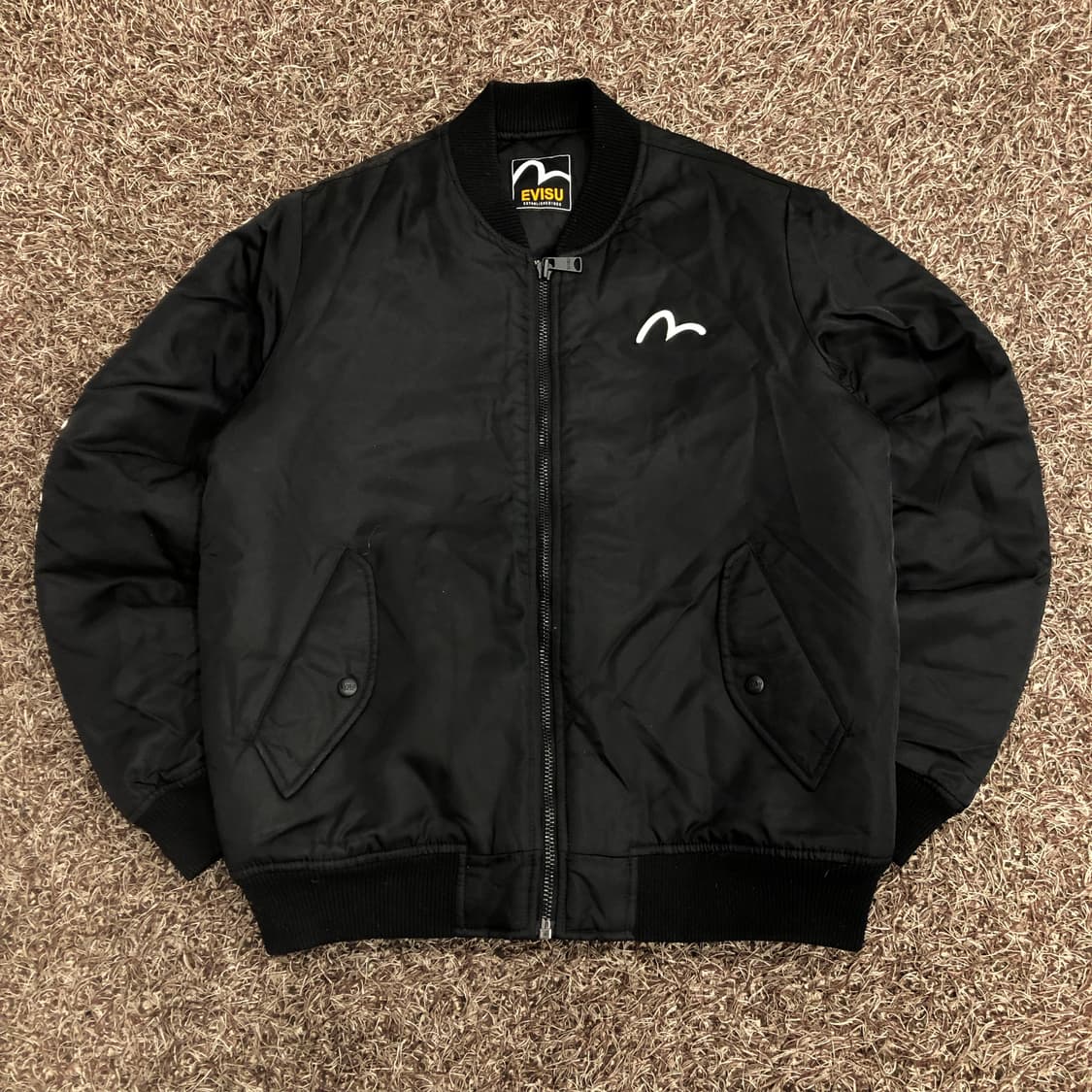 에비수 봄버 레터링 항공 점퍼 상품이미지1