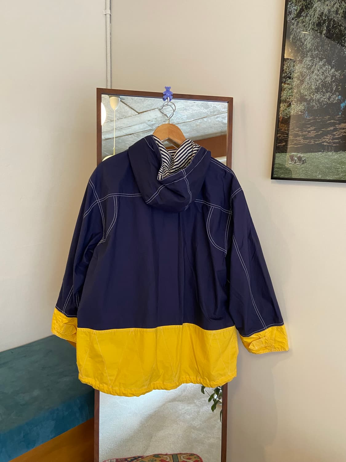 McGregor 스포츠 바람막이 네이비/옐로우 상품이미지5