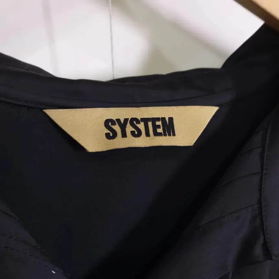 시스템 블랙 셔츠 원피스 55 상품이미지6