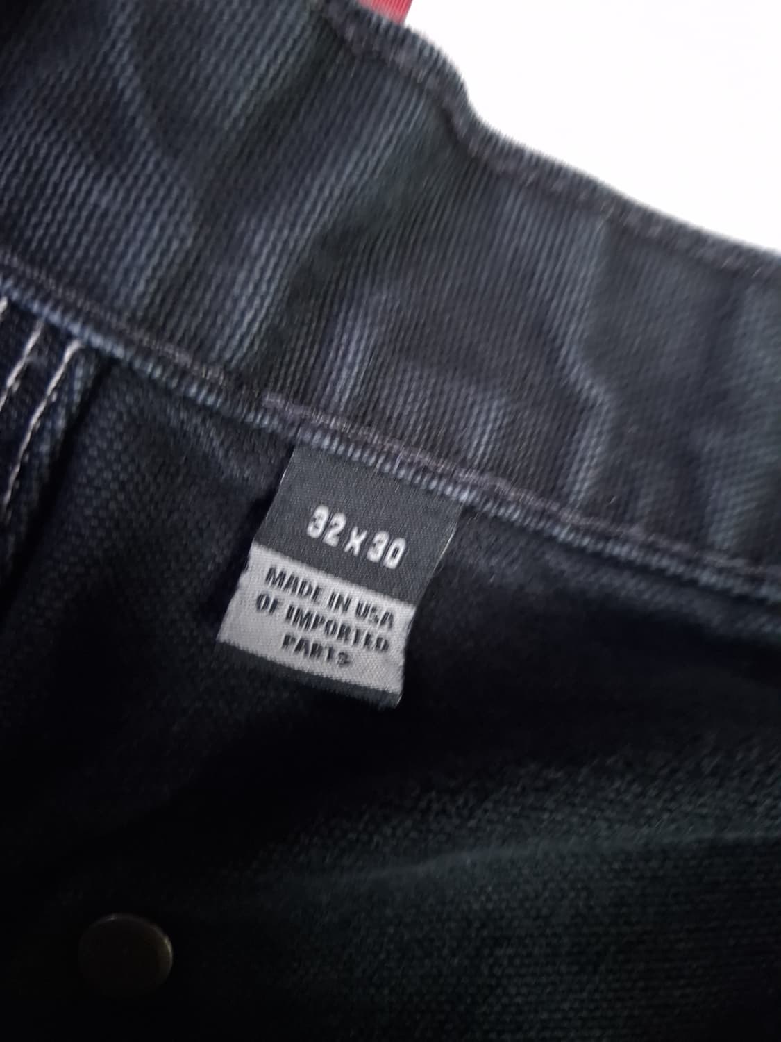 오리지날 미국제조 칼하트 블랙 더블니 워크팬츠 상품이미지4