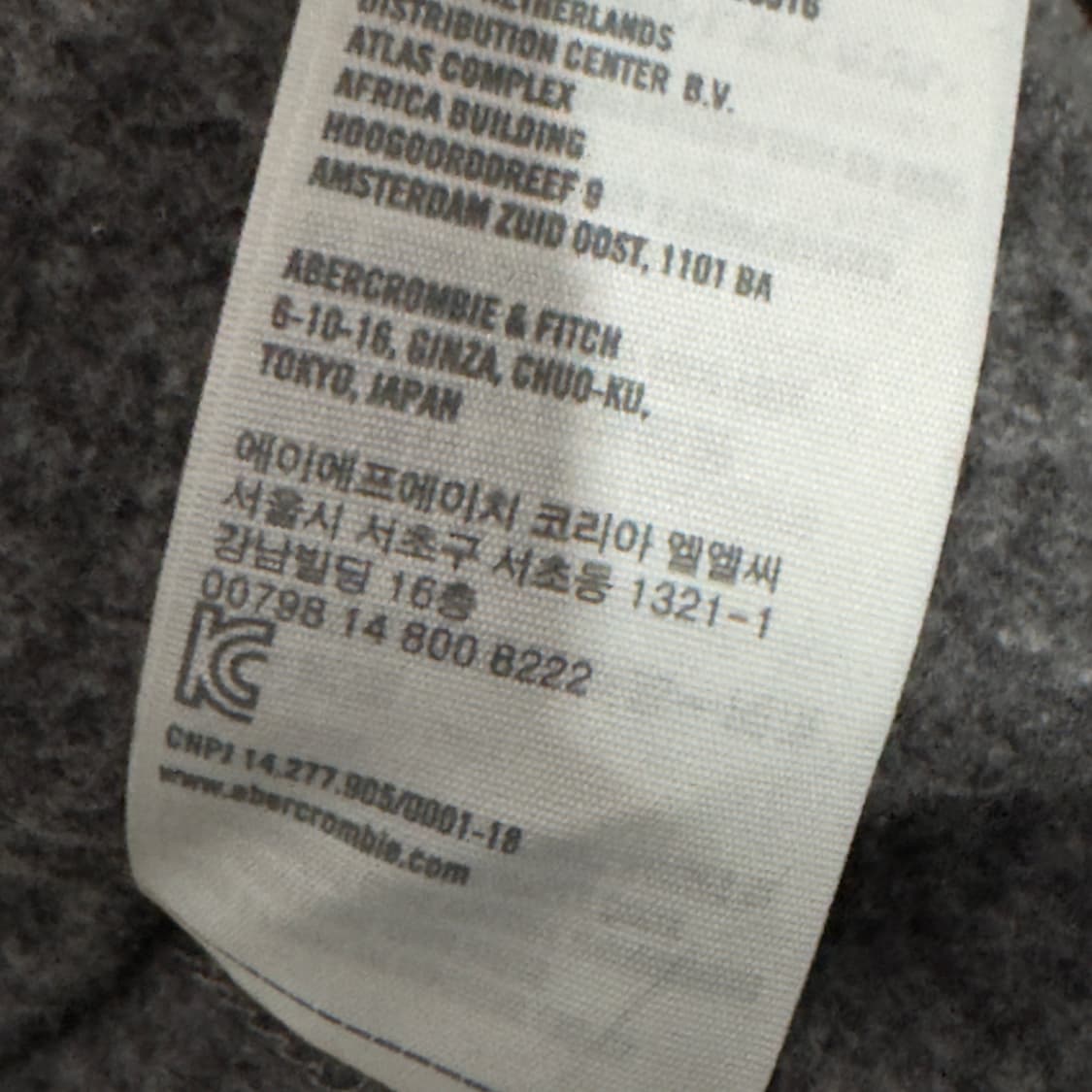 (S) 홀리스터 그레이 후드집업  상품이미지4