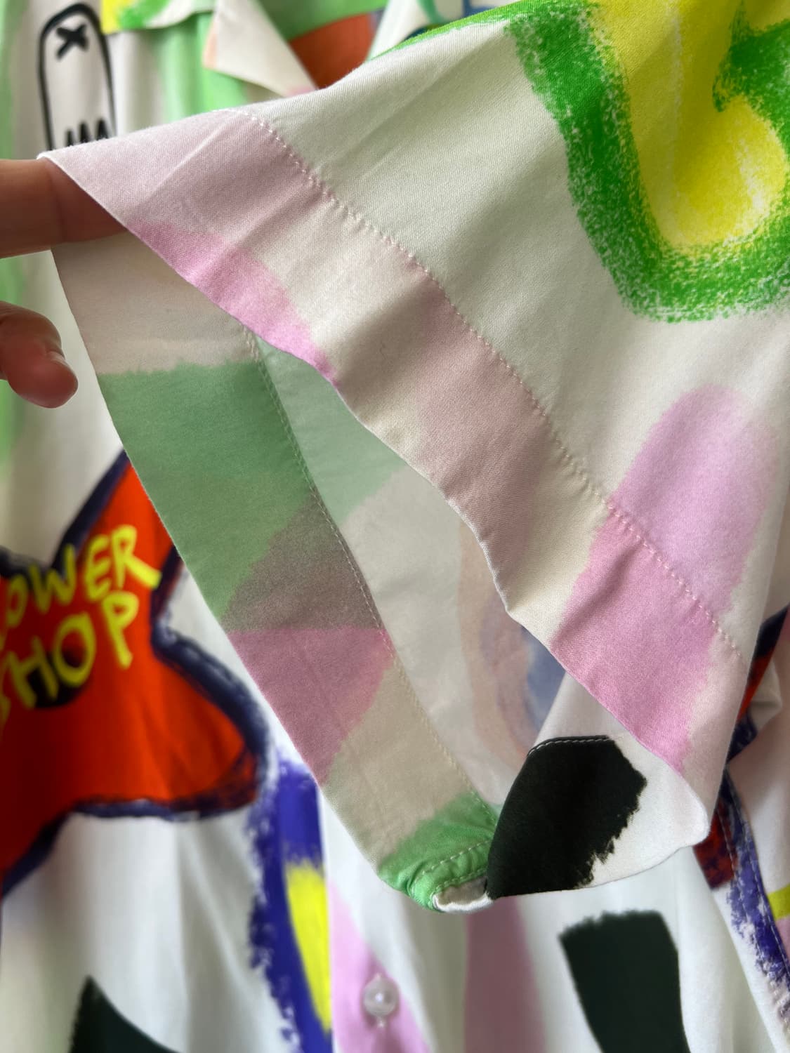 오아스 OAS 남성 스웨덴셔츠 플라워샵 비스코스 반팔셔츠 상품이미지4