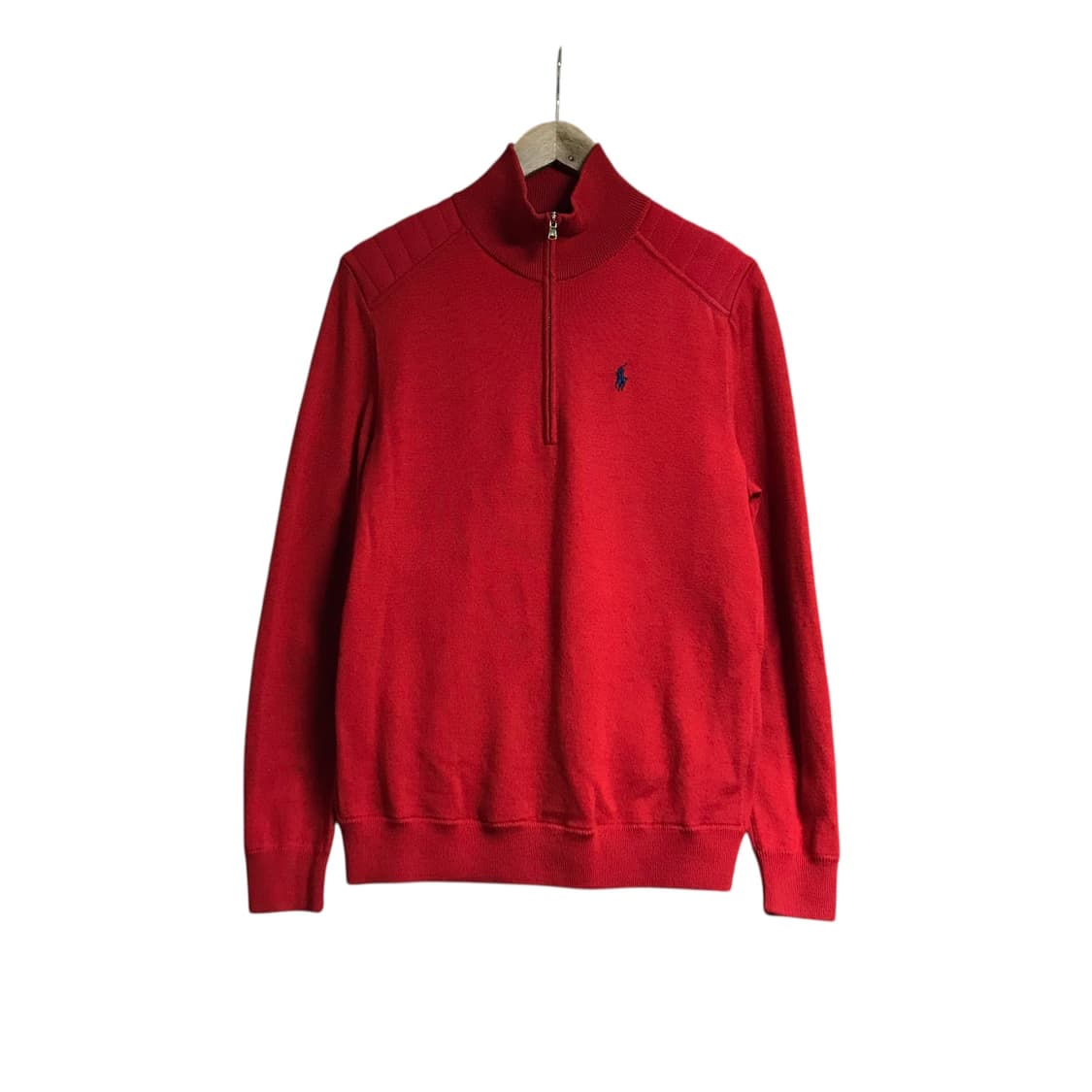 폴로 코튼 면 반집업 맨투맨 상품이미지2