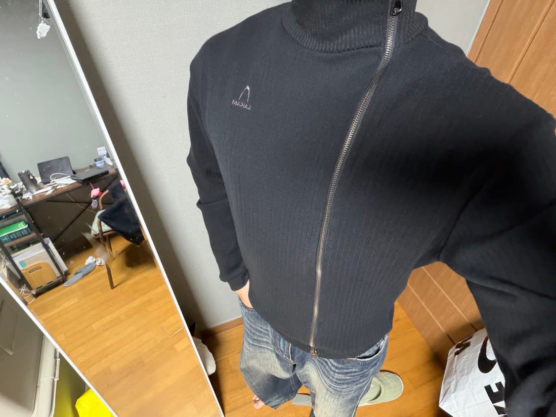 Aakam side neck zip-up 상품이미지2