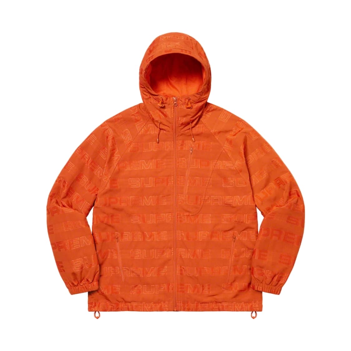 21FW 슈프림 로고 립스탑 후드 트랙 자켓 오렌지  상품이미지1