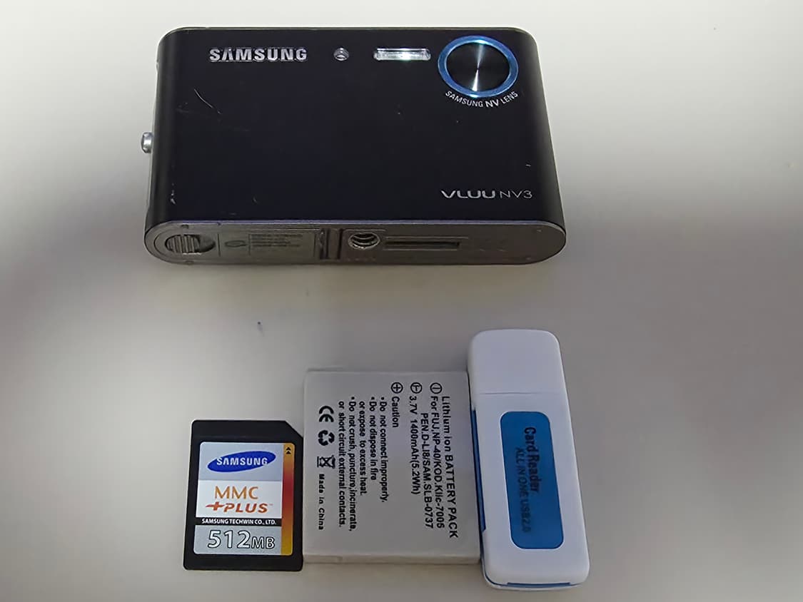 삼성 블루 NV3 빈티지 디지털카메라(하자) 상품이미지8