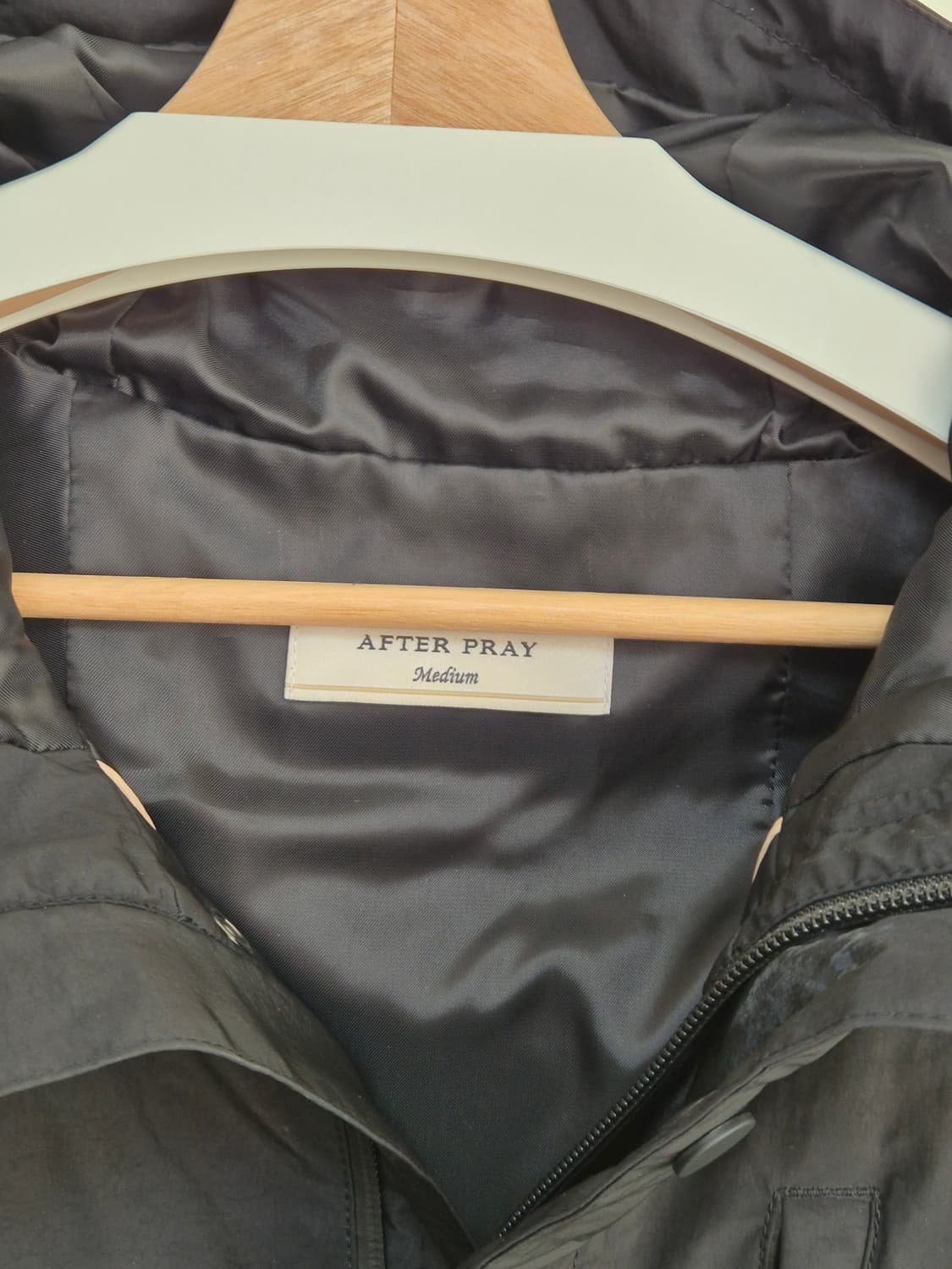 애프터프레이 레저 밀리터리 후디 쉘파카 블랙 M 상품이미지2