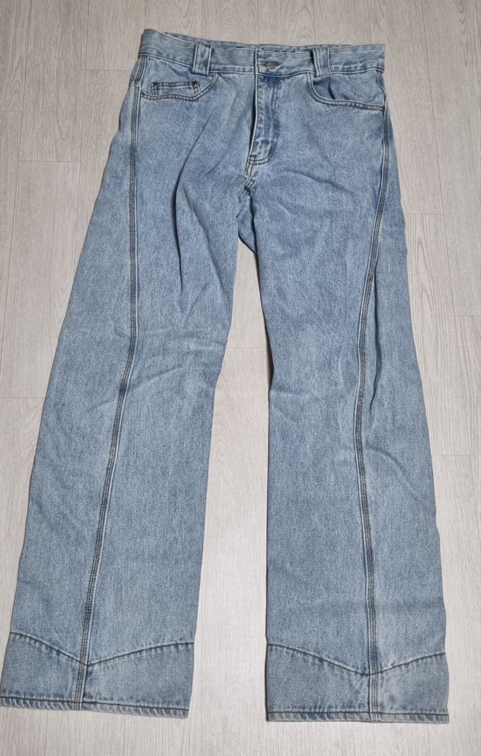 플라스틱프로덕트 드리프트데님팬츠 상품이미지2