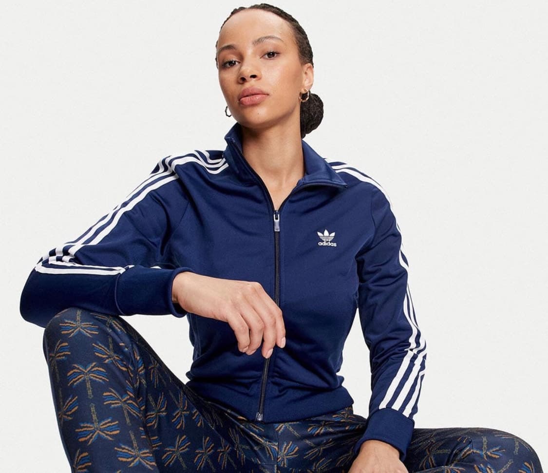 아디다스 파이어버드 져지 크롭 트랙탑 네이비 상품이미지1