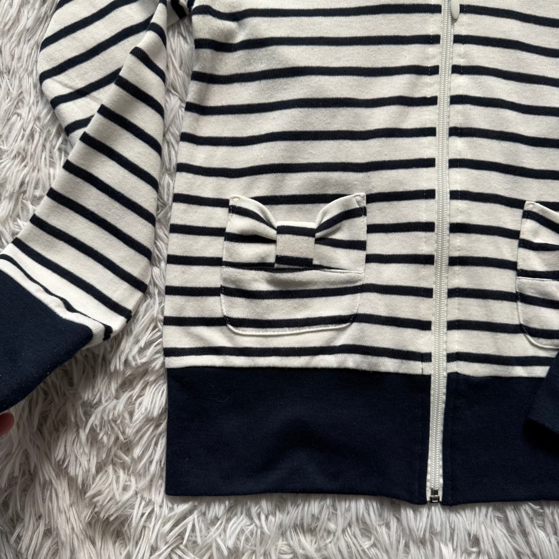 ROOCHE REARING 일본빈티지 노드 후드집업 모리걸 m 38-40 상품이미지6