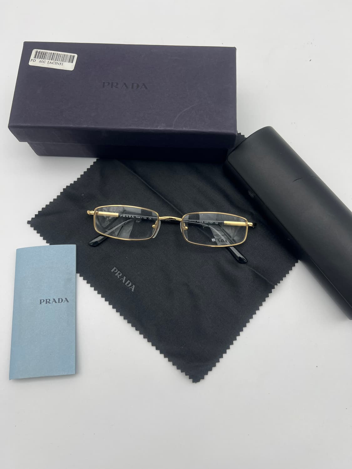 프라다 PRADA 직사각 풀테 안경 VPR52G 5AK-101 상품이미지1