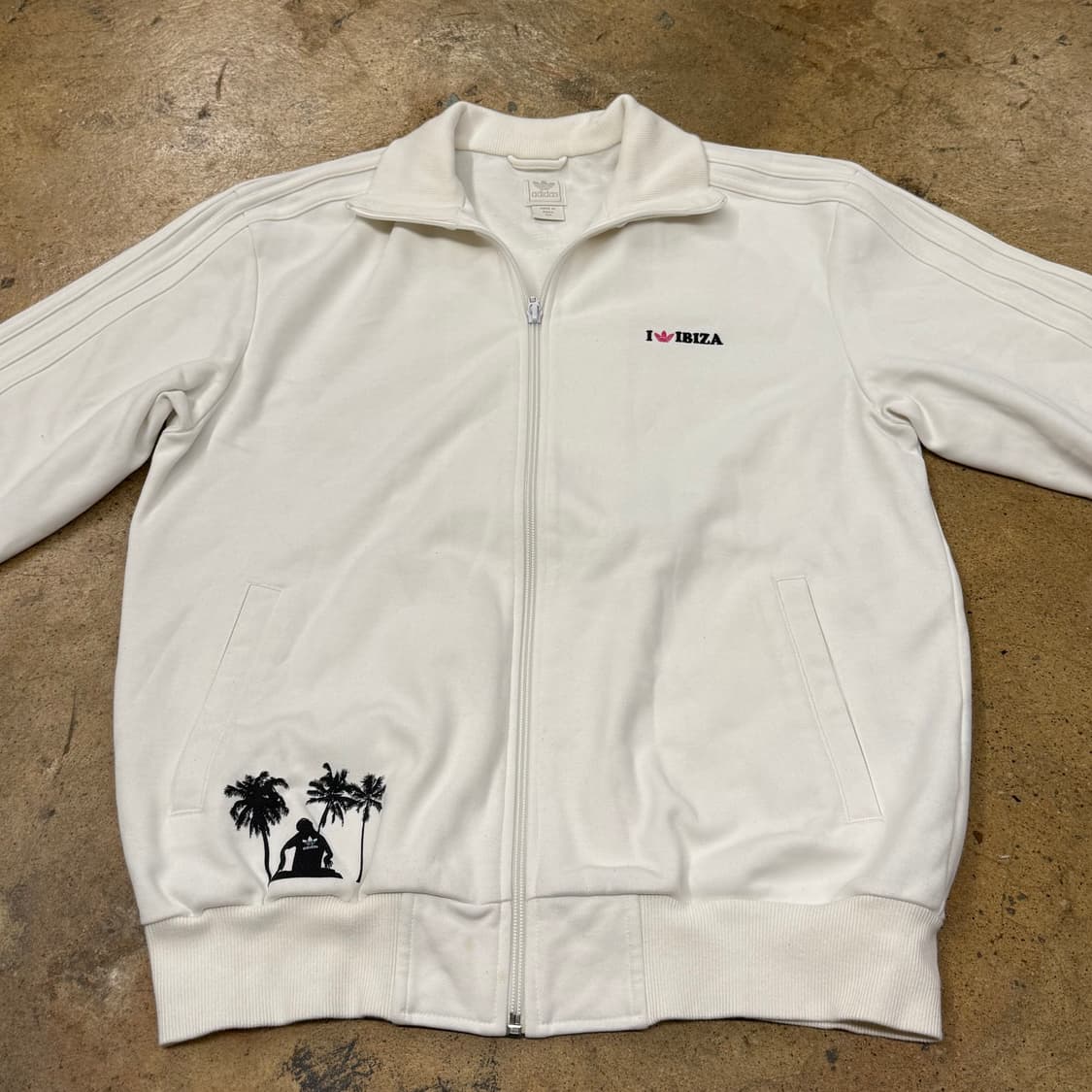 아디다스 이비자 화이트 져지 트랙탑 105 상품이미지3