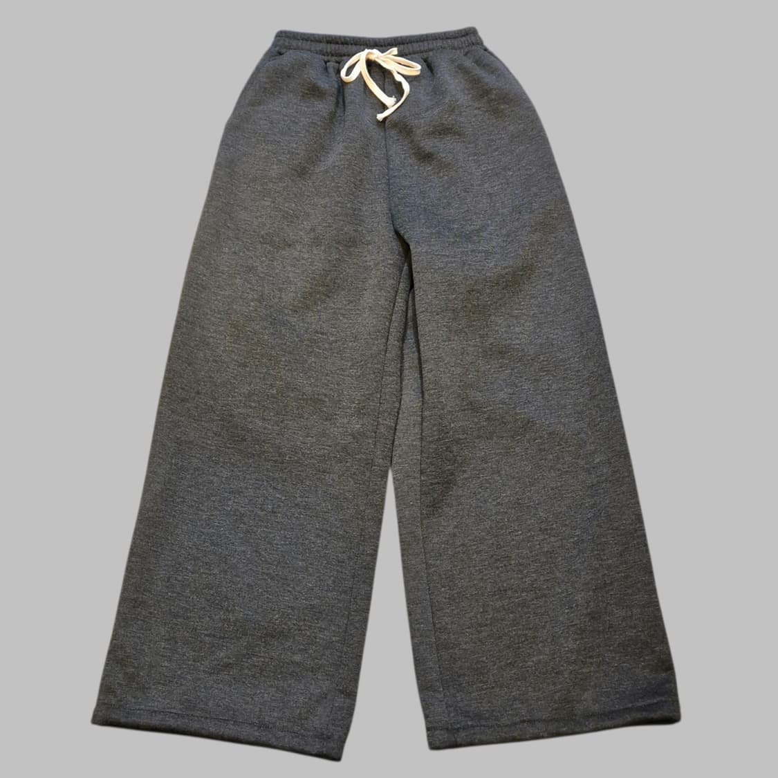 (30인치 전후반) 차콜 와이드 트레이닝팬츠  상품이미지1