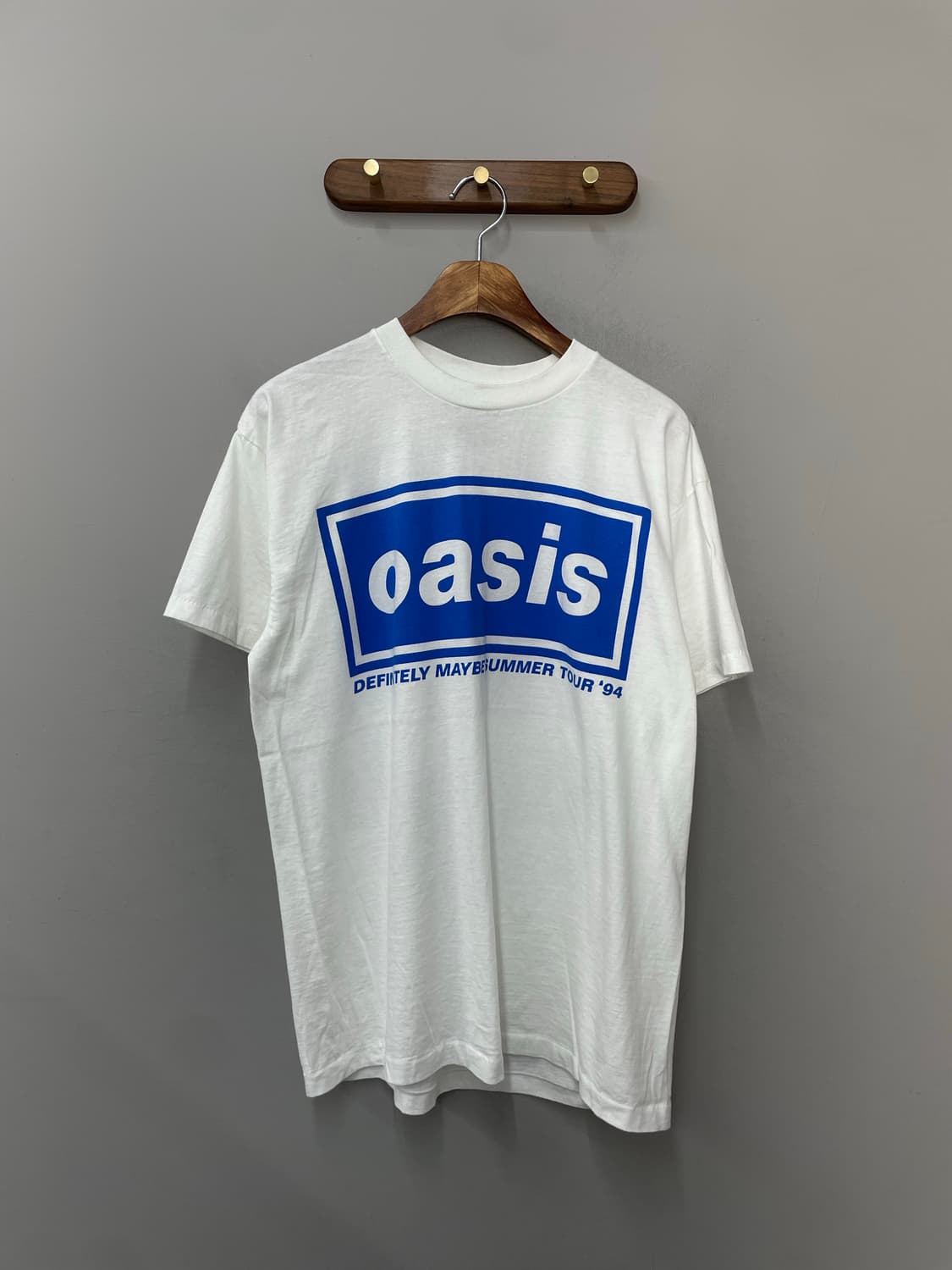 빈티지 오아시스 밴드 프린팅 화이트 반팔 H2388 상품이미지2
