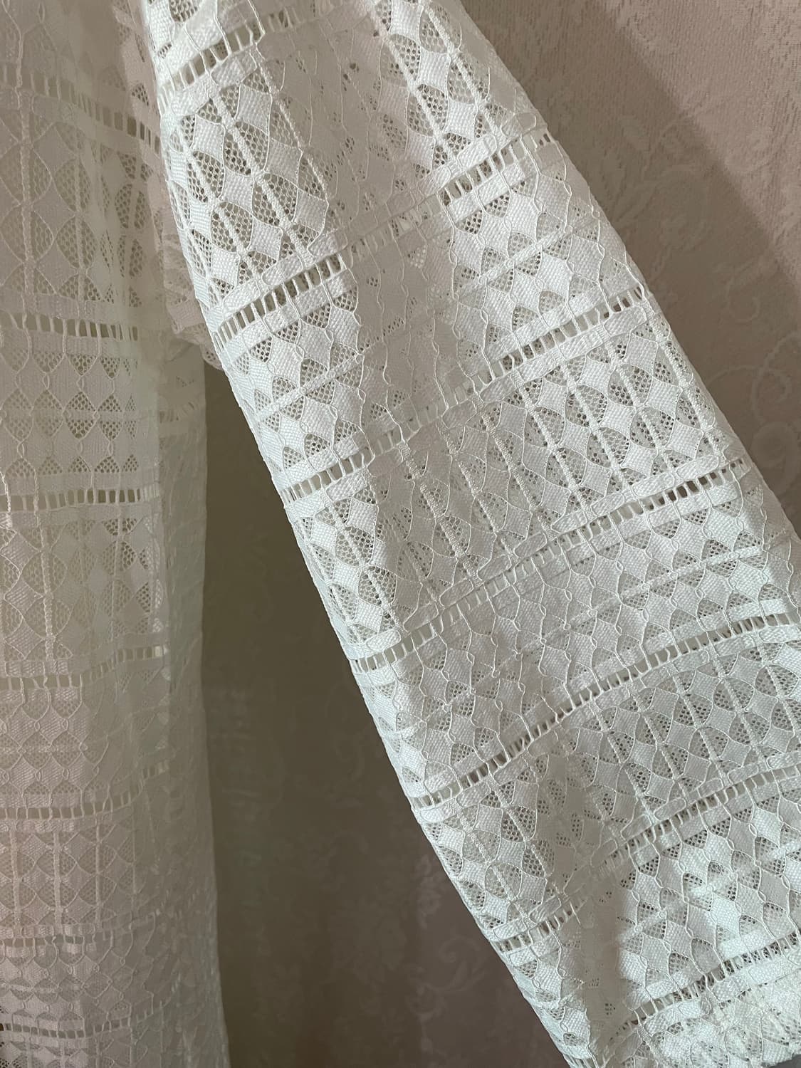 SEVENDAYS=SUNDAY 화이트 레이스 롱 로브 가디건 상품이미지3