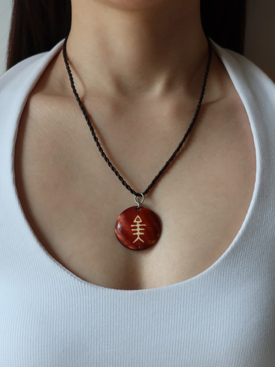 fish symbol pendant necklace 상품이미지1