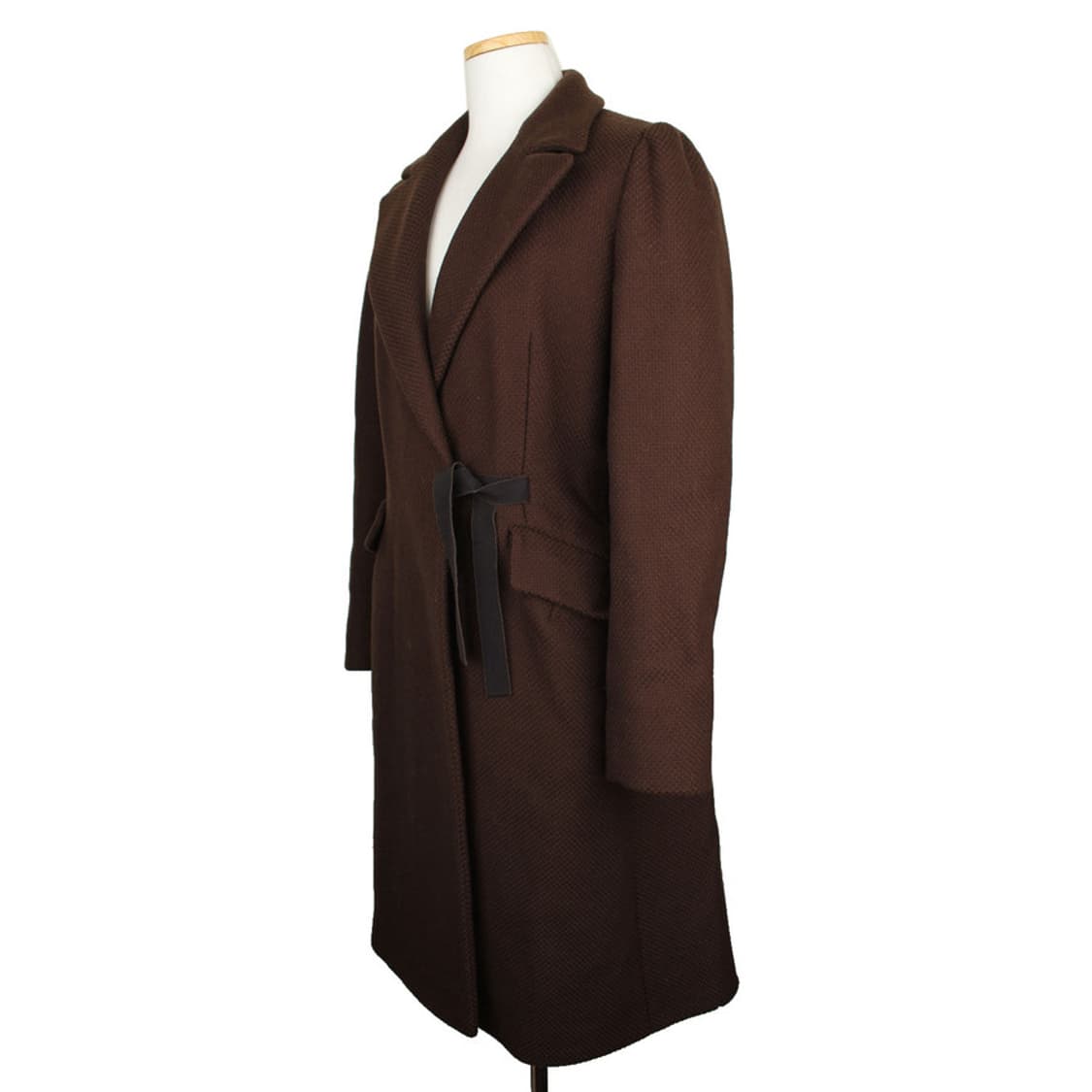 프라다 초코브라운 버진울 엠보 롱코트(마른66) 상품이미지2