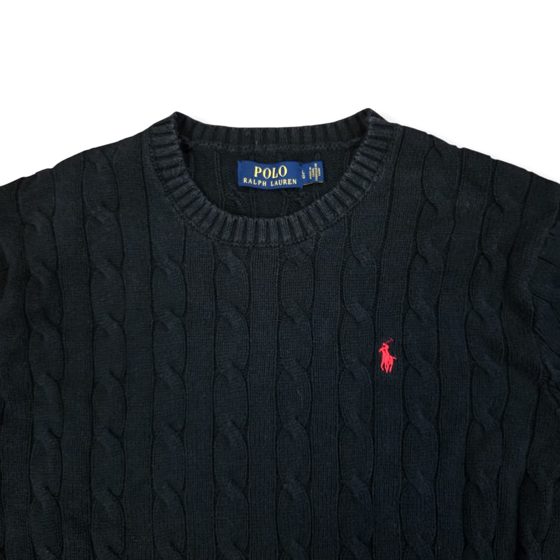 폴로 랄프로렌 꽈베기 블랙 니트 상품이미지3
