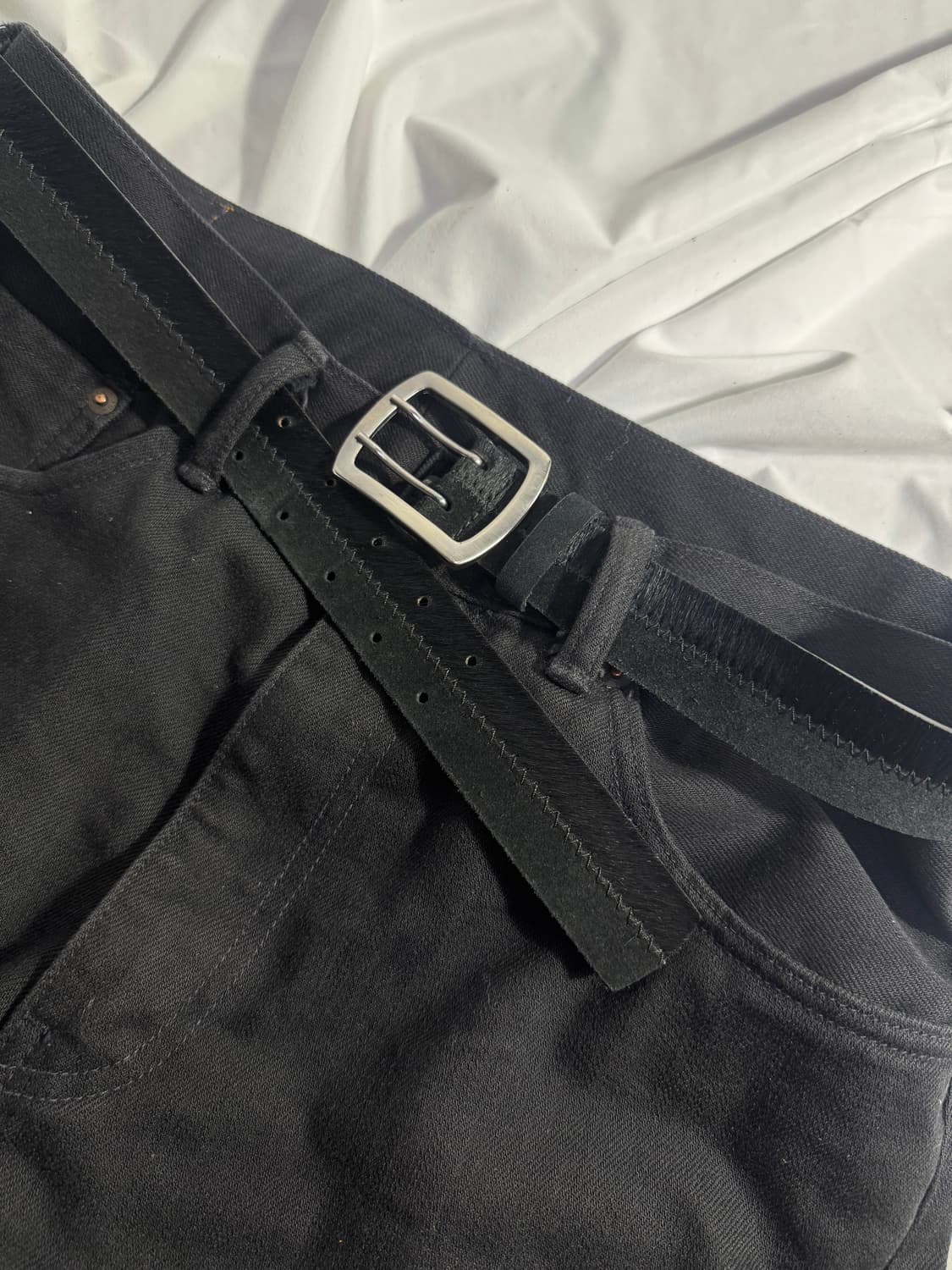 Pennyblack 스티치 레더 벨트 상품이미지3