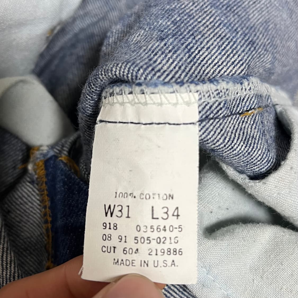 (90's 극초) 리바이스 505 USA 데님 청바지 상품이미지6