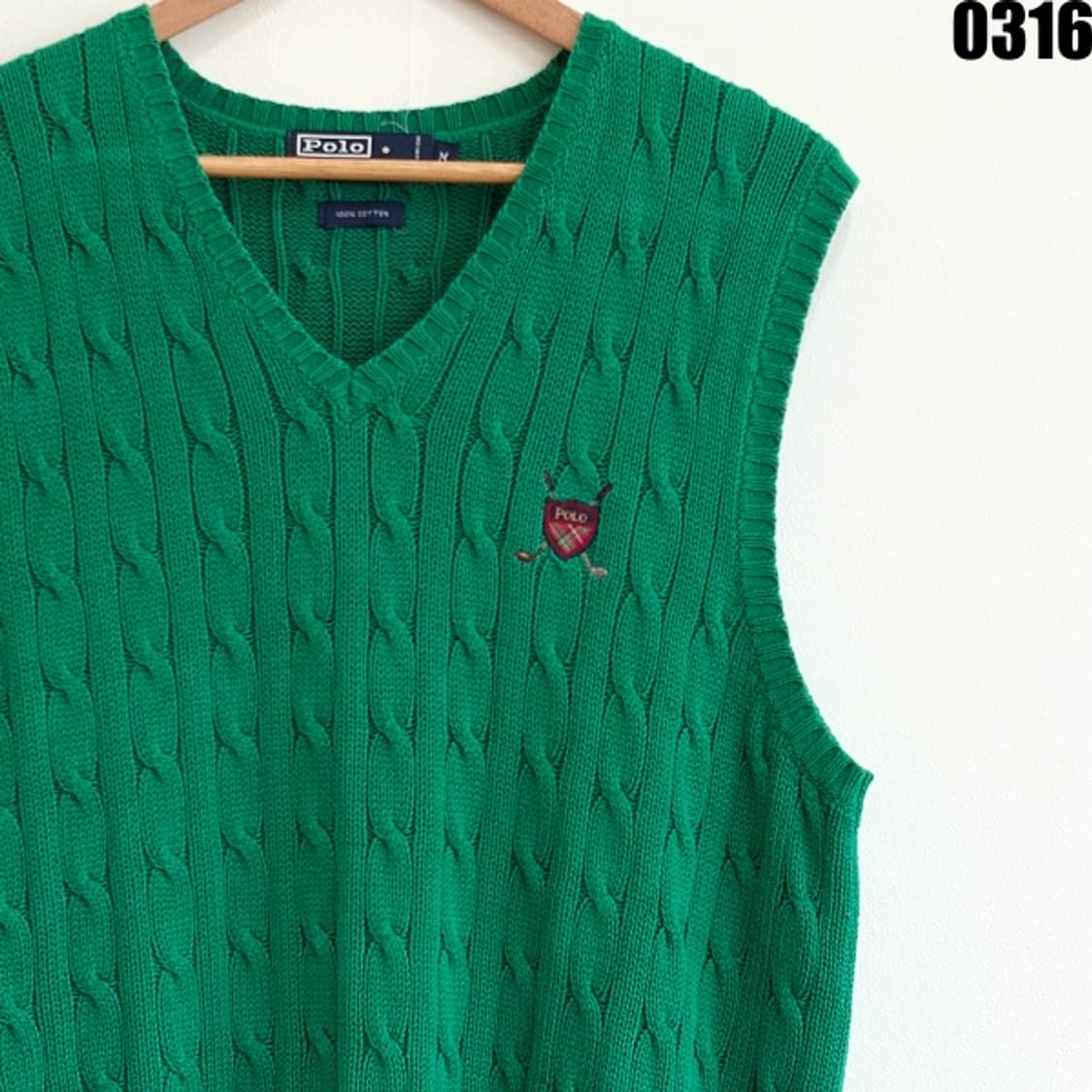 폴로 랄프로렌 클래식 케이블 니트 베스트 M 0316 상품이미지2
