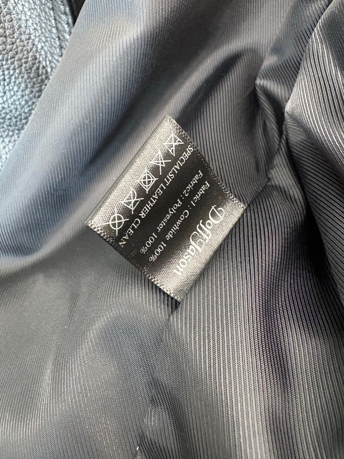 도프제이슨 카우하이드 레더 라이더 자켓 블랙 상품이미지9