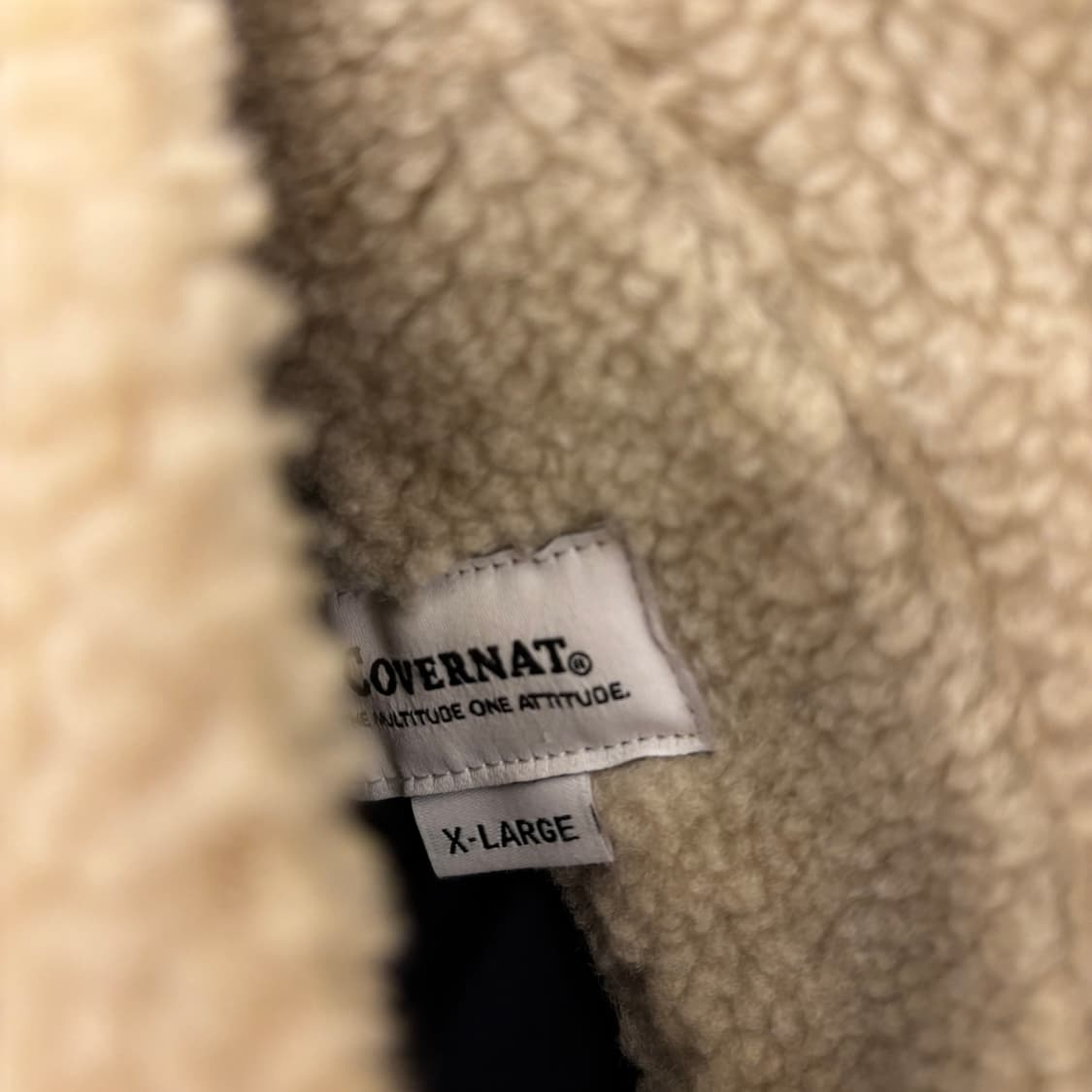 커버낫 리버시블 빅로고 쉐르파 자켓 상품이미지6