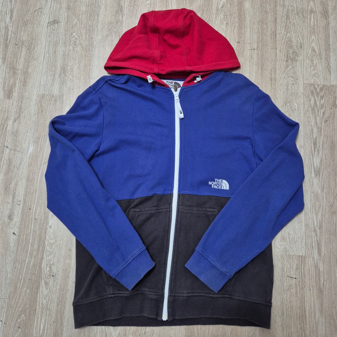 노스페이스 화이트라벨 오리지널 로고 배색 후드집업 상품이미지1