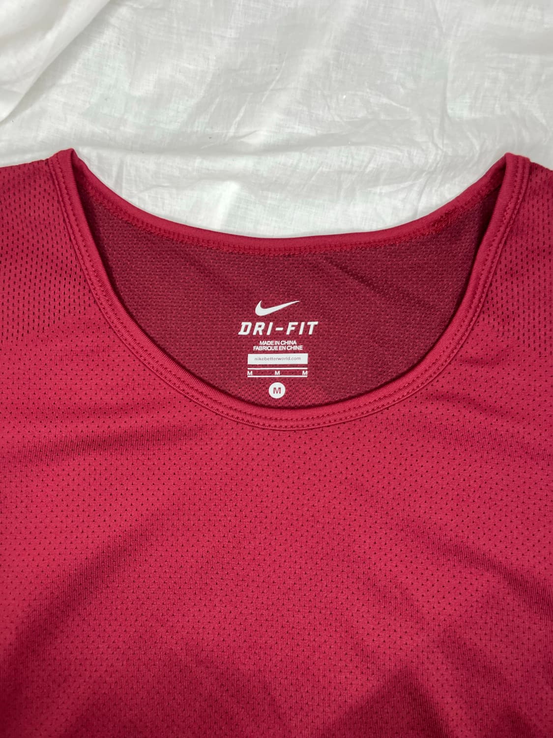 언더커버 나이키 갸쿠소우 버건디 드라이핏 러닝 반팔 상품이미지3