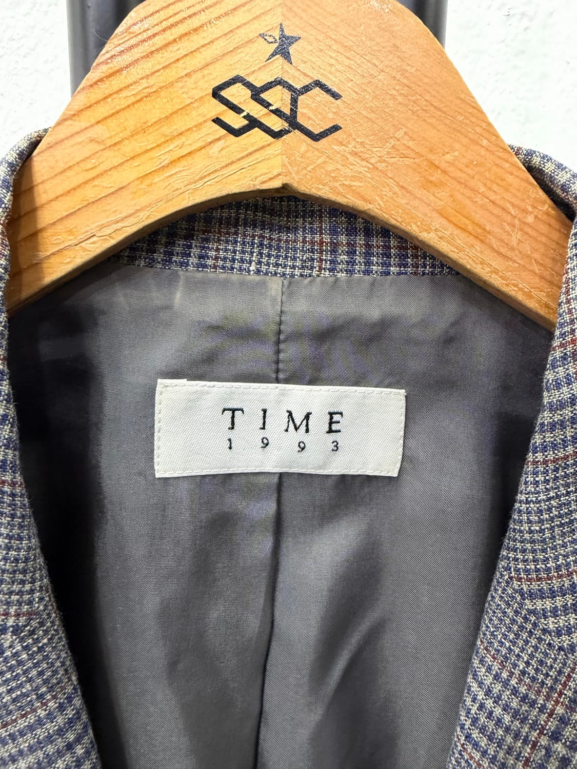 정품) TIME 타임 한섬 20ss 체크무늬 벨티드 자켓 82 상품이미지8