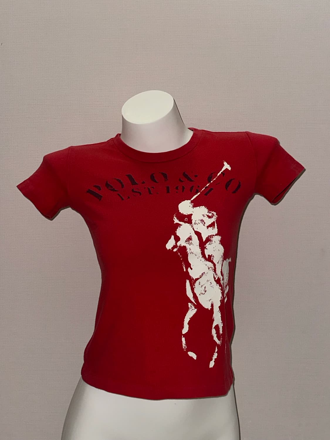 폴로 빅포니 레드 크롭티 상품이미지7