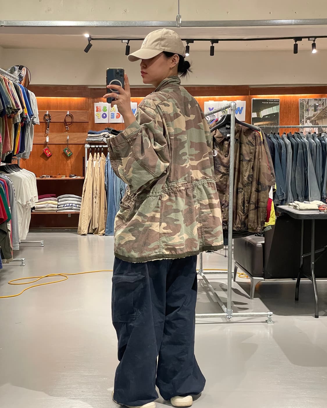 빈티지 카모플라주 야상 자켓 상품이미지3